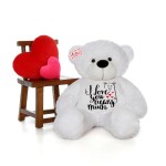 Giant 5 Feet Personalized I Love You Beary Much Teddy Bear - Choose From 7 Colors